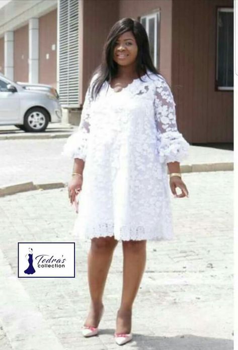 Maternity Lace Dresses, Maternity Lace Styles African, Lace Styles For Pregnant Women, Maternity White Dress, Nigerian Lace Dress, Lace Dress Outfit, Dress For Pregnant Women, Lace Dress Classy, Fancy Short Dresses