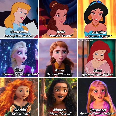 Walt Disney World on Instagram: “Disney characters names meaning and Origin (part 1) 🌟 — Q : Which one of these is your favorite name?” Female Pose Ideas, Disney Girl Characters, Disney Character Names, Female Disney Characters, Disney Princess Names, Elegant Poses, Frozen Room, Names Meaning, Disney Princess Facts