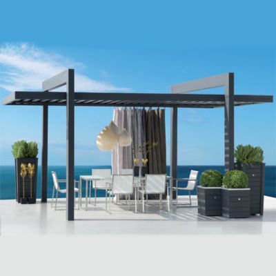 Pergola Hammock, Ombra Pergola, Corner Pergola, Pergola Diy, Cheap Pergola, Pergola Swing, Patio Pergola, Building A Pergola, Pergola Lighting