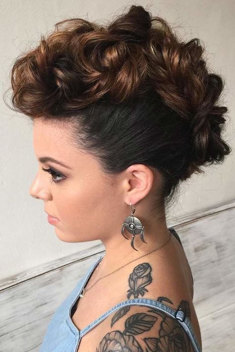 Edgy Updo, Creative Updos, Mohawk Hairstyles For Women, Easy Updos For Medium Hair, Easy Updos For Long Hair, Updos For Long Hair, Long Haircuts, Up Dos For Medium Hair, Easy Updos