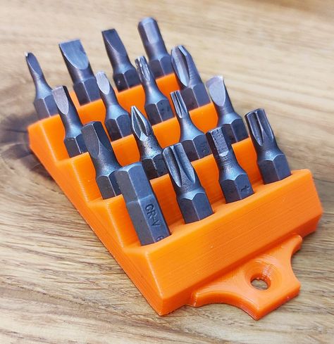 Hex Bit Organizer, 3d Printed Tool Organizer, Tool Shop, 3d Print, 3d Printer, 3d Printing, Tools, Wall