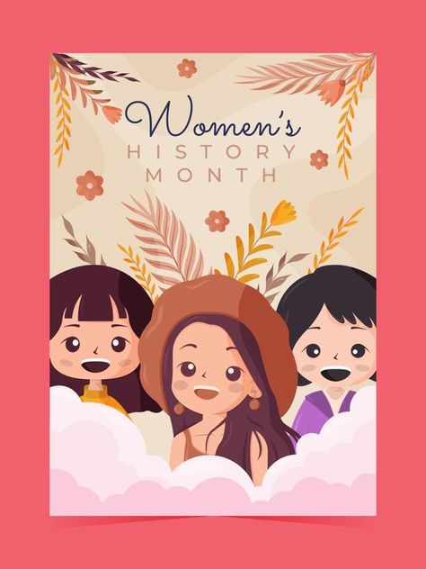 Womens Month Poster, Womens History, Poster Advertisement, Month Design, Womens Month, Women's History Month, Women's History, Women’s History, Womens History Month