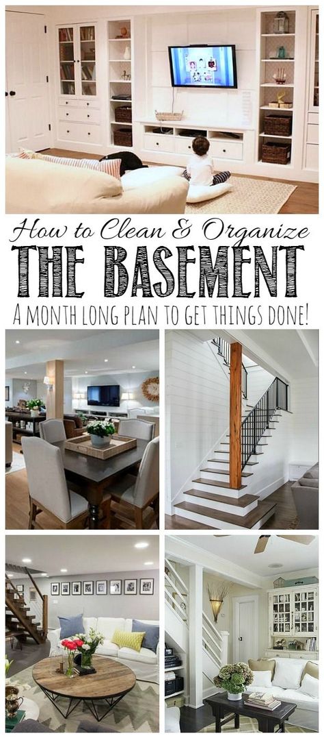 Narrow Basement, Concrete Basement, Basement Organization, Basement Redo, Basement Gym, Basement Inspiration, Diy Basement, Clean And Organize, Small Basement