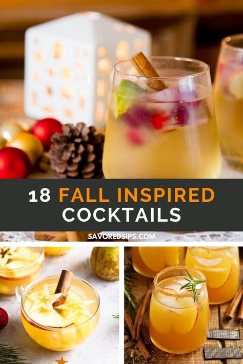 Drink Recipes Alcoholic Fall, Bulk Cocktail Recipes Fall, Falls Alcohol Drinks, Fall Wine Cocktail Recipes, Fall Cocktail Mocktail, Fall Winter Cocktail Recipes, Fall Alchol Punch, Fall Brunch Cocktails For A Crowd, Fall Pomegranate Cocktail