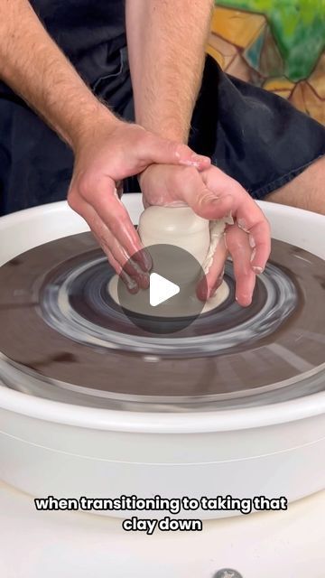 Beginner Throwing Pottery, Ceramics On The Wheel, How To Center Clay On Wheel, Centering Clay Pottery Wheel, Pottery Throwing For Beginners, Pottery On The Wheel, Wheel Thrown Pottery Ideas Beginners, Beginner Pottery Wheel Projects, Wheel Throwing Ideas