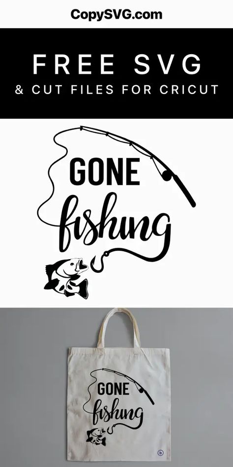 Fishing Svg Free Cut File For Cricut Fishing Svg Free, Cricut Free Svg Files, Fishing Svg, Fishing Theme, Free Cut Files, Cricut Free, Cricut Craft, Gone Fishing, Themed Decor