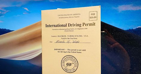 To drive overseas (outside the United States), the rental car company requires an International Driving Permit (IDP). The permit basically translates your driver's license into several foreign languages. It is similar to a passport book you must carry with you overseas if you plan on driving there. It is always important to check the driving license requirement in the foreign country you wish to Drivers Permit, International Driving Permit, Driving Permit, American Express Credit Card, American Express Card, Car Company, Alaska Airlines, Rental Car, States In America