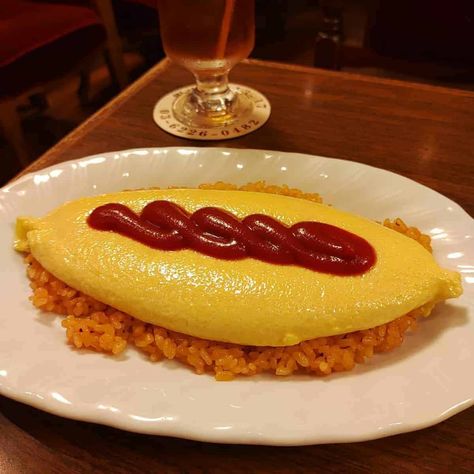 Easy Omurice Recipe, Omurice Recipe Japanese, Omurice Recipe, Omelette Rice, Japanese Omelette, Japanese Egg, Brown Sauce, Japanese Chef, Delicacy Food