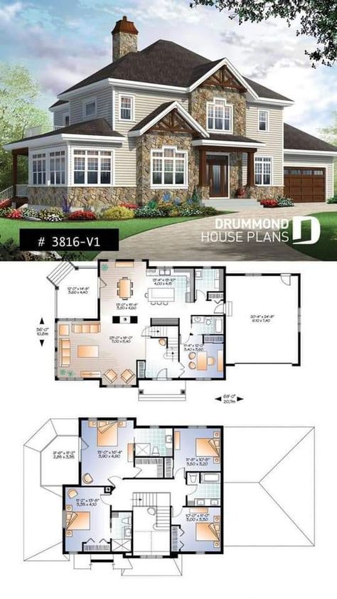 Craftsman Floor Plans, Sims 4 House, Plan Garage, Floor Bloxburg, Two Story House, Sims 4 House Plans, Casas The Sims 4, Sims House Plans, Sims House Design