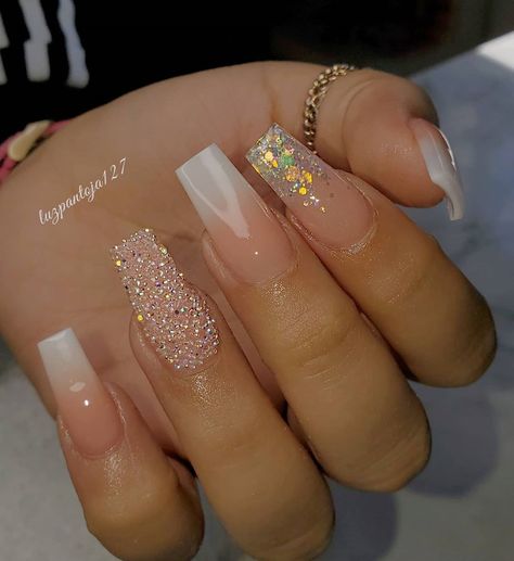 Luz nail's on Instagram: “#nailsofinstagram#nailart #naildesigns #nailfashion #nailsmagazine#nailsnailsnails #nailsart #nailstyle #gelnails #jadore #gelnail…” Ombre Nail Art Designs, Rose Gold Ombre, Rose Gold Dress, Prom Girl Dresses, Lady Fingers, Nail Art Ombre, Holographic Nails, Prom Nails, Masquerade Ball