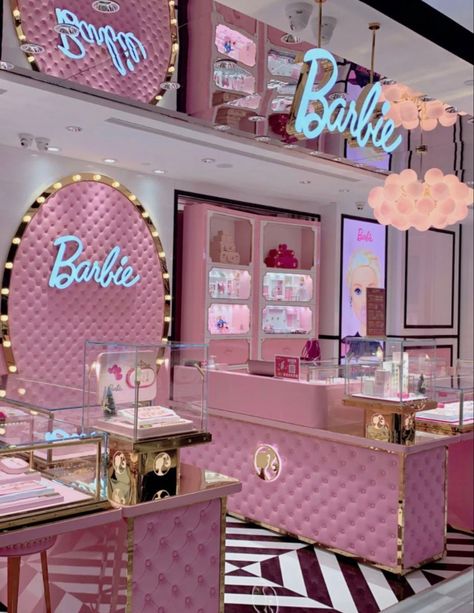 Barbie Malibu Dream House, Themed Airbnb, Pink House Interior, Barbie Store, Barbiecore Aesthetic, Beauty Bedroom, Barbie Core, Mobile Boutique, Dream Place