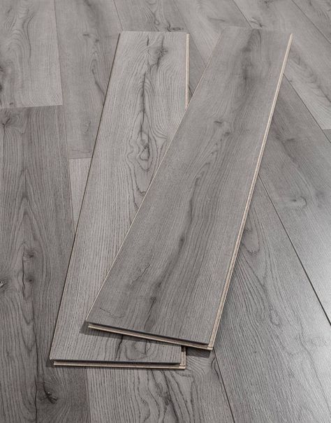 Loft - Dark Grey Laminate Flooring | Direct Wood Flooring Dark Grey Laminate Flooring, Lantai Vinil, Grey Laminate Flooring, Direct Wood Flooring, Grey Wood Floors, Grey Laminate, Plain Curtains, Flooring Design, Best Flooring