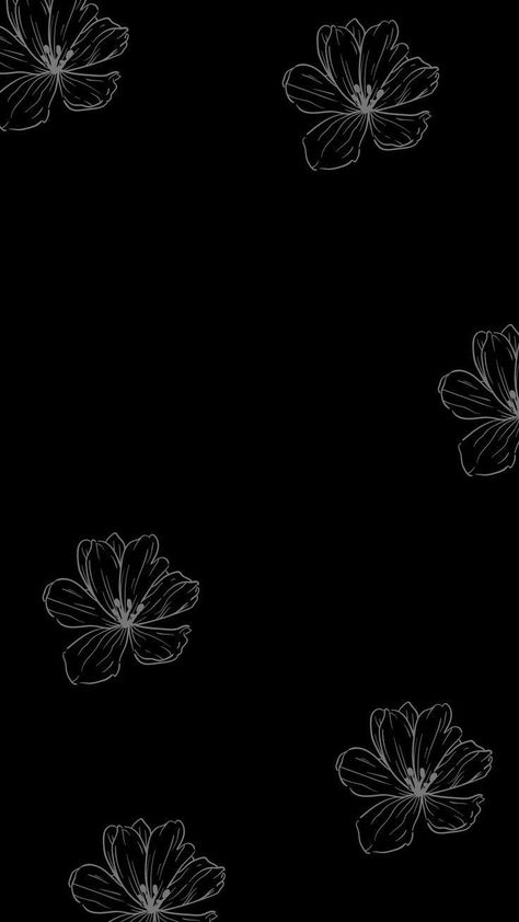 Black wallpapers Phone Wallpaper Boho, Love Wallpaper Backgrounds, Cute Black Wallpaper, Flowery Wallpaper, Black Background Wallpaper, Simple Iphone Wallpaper, Dark Phone Wallpapers, Apple Watch Wallpaper, Flower Background Wallpaper