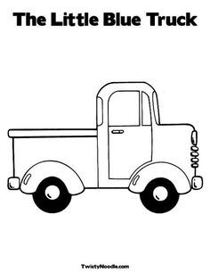 @Barbara Jones-Frederick Printable coloring pages as a party activity... The Little Blue Truck Coloring Page from TwistyNoodle.com Truck Crafts, Little Blue Truck, Twisty Noodle, Transportation Preschool, Farm Preschool, Transportation Theme, Blue Truck, Holiday Lettering, Truck Coloring Pages