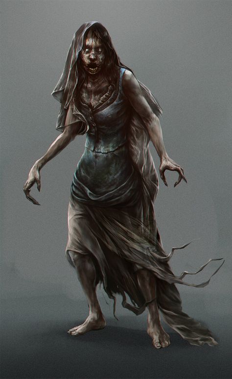 Woman Anime Art, Zombie Concept, Zombie Artwork, Female Zombie, Zombie Woman, Inside Game, Zombie Ghost, Creepy Zombie, Zombie Drawings