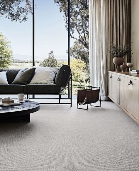 Godfrey Hirst Ravine is a multi level loop pile wool carpet available in seven gorgeous colours. ⁠ #woolcarpet #wool ⁠#woolcarpets #gerrandfloorings Grey Couch Decor, Apartment Carpet, Nursery Carpet, Green Velvet Sofa, Carpet Living Room, Carpet Styles, Home Carpet, Grey Carpet, Elevate Your Home