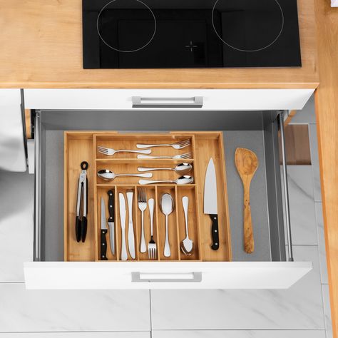 RMR HOME: Home page Kitchen Utensil Drawer Organization, Kitchen Utensil Drawer, Bamboo Silverware, Cutlery Drawer Organization, Silverware Organizer, Silverware Drawer Organizer, Kitchen Drawer Organizers, Utensil Drawer Organization, Utensil Organizer