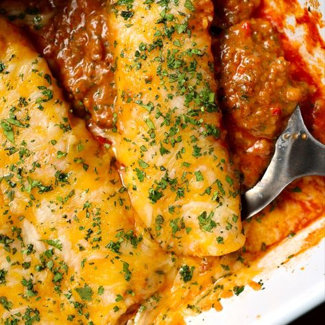 Impossible™ Beef Enchiladas Recipe Impossible Recipes, Beef Enchiladas Recipe, Latino Recipes, Beef Enchilada Recipe, Enchiladas Recipe, Pork Meatballs, Vegan Pasta Recipes, Mexican Dinner, Beef Enchiladas