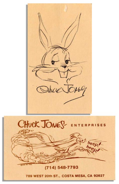 Click to enlarge Bugs Bunny Drawing, Artist Business Cards Design, Bunny Sketches, Illustration Business Cards, Art Business Cards, Buisness Cards, Chuck Jones, Name Card Design, Bunny Drawing