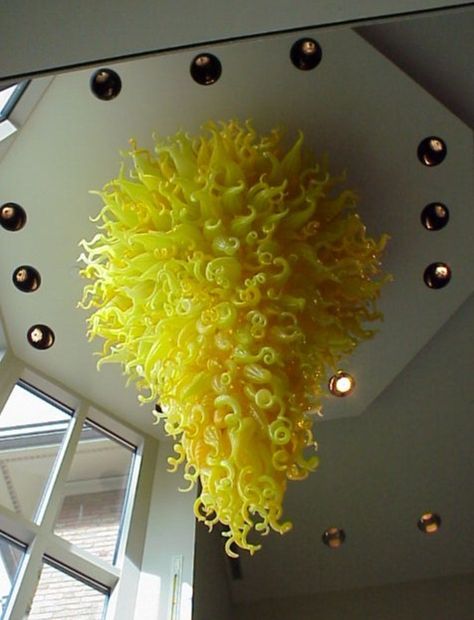 Modern Large Chihuly Handmade Blown Murano Glass Chandeliers LED Flush Mounted Chandelier Lighting Hotel Lobby Chandelier, Artistic Chandelier, Lobby Chandelier, Frame Installation, Yellow Chandelier, Hotel Chandelier, Yellow Ceiling, Glass Chandeliers, Blown Glass Chandelier