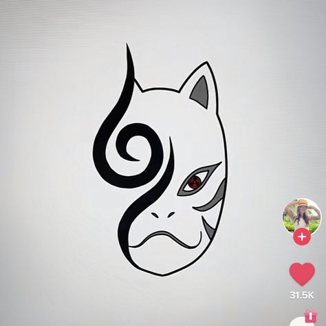 Kakashi Tattoo Anbu, Naruto Tattoo Black And White, Itachi Anbu Mask Tattoo, Kakashi Mask Tattoo, Topeng Anbu, Kakashi Anbu Mask Tattoo, Naruto Anbu Tattoo, Anbu Black Ops Mask Tattoo, Anbu Mask Itachi