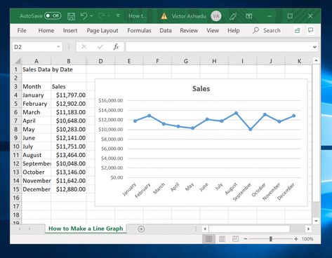 - How to Make a Line Graph in Excel -   Introduction   A line graph is a visual representation of a set of data. This guide shows you how to make a line Graph in Excel.       #techguides #tipstricks #techtips Plot Graph, Line Graph, Line Graphs, Google Sheets, Microsoft Excel, Visual Representation, Page Layout, Line Chart, Microsoft