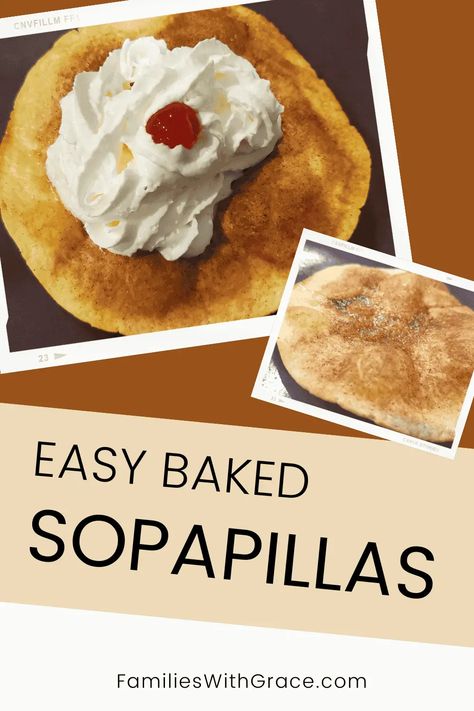 Easy baked sopapillas using flour tortillas Using Flour Tortillas, Easy Puff Pastry Desserts, Tortilla Dessert, Sopapilla Recipe, Cheap Recipe, Tortilla Recipes, Healthier Baking, John 6 35, Recipes With Flour Tortillas