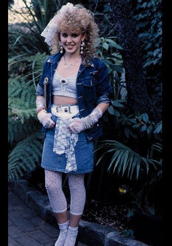 Kylie Minogue 1987 80s Theme Party Outfits, 80s Dress Up, 80s Fashion Party, 1980s Outfits, 80s Fashion Outfits, 80s Fancy Dress, Look 80s, 1980s Fashion Trends, 1980’s Fashion