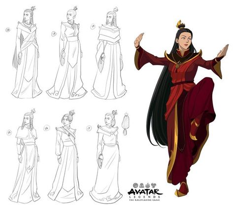 Alexandria Monik on Instagram: "Here’s a peek at developing the look of Princess Zeisan for Avatar Legends the RPG! Avatar Legends is an officially licensed Avatar RPG with characters from multiple generations. As with everything Avatar, these characters are all approved and overseen by the folks at Avatar studios, who worked with Magpie games to develop the RPG. Zeisan was a princess of the Fire Nation and the sister of Fire Lord Sozin. She embraced Air Nomad philosophy and intended to swear of Avatar Legends, The Fire Nation, Avatar Studios, Avatar Fan Art, Avatar The Last Airbender Art, Fire Nation, Avatar Characters, Avatar Airbender, Avatar World