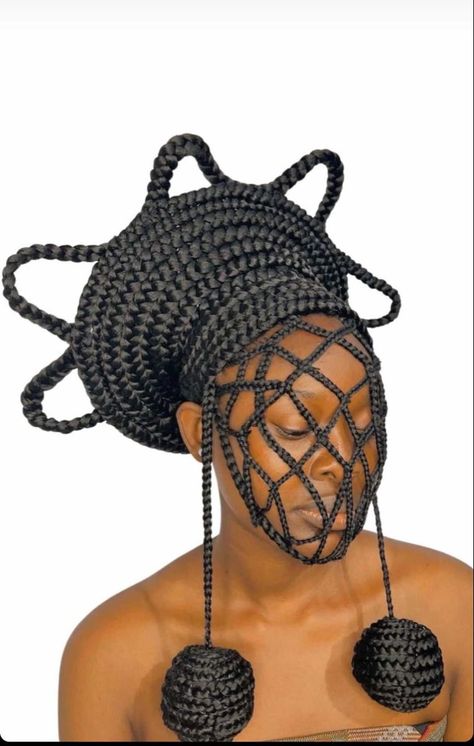 Eccentric Hairstyles, Editorial Braids, Nigerian Hair, Braids Art, Floating Forest, Afro Hair Art, High Fashion Hair, Traditional Hairstyle, Quick Braided Hairstyles