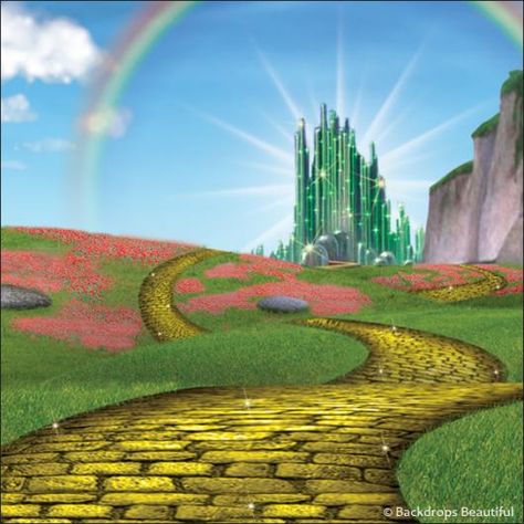 Backdrops: Wizard of Oz 2A Wizard Of Oz Backdrop, Wizard Of Oz Pictures, Wizard Of Oz Set, Music Theme Party, Wizard Of Oz Play, Wizard Of Oz Theme, Wizard Of Oz Movie, Wizard Of Oz Party, Music Themed Parties