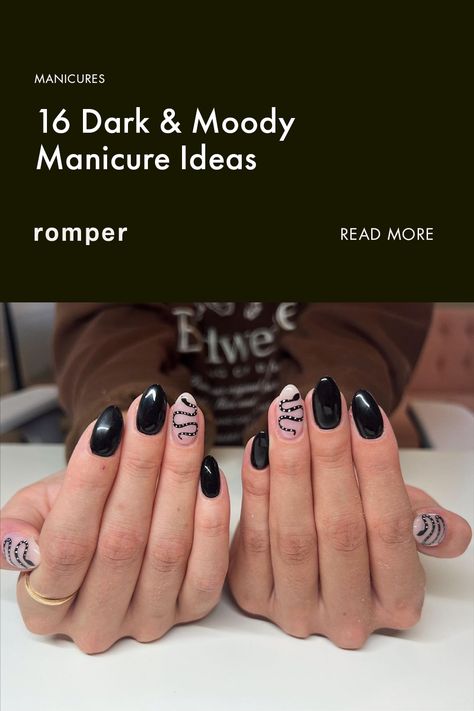 In honor of your favorite spooky holiday. Spooky Nail Ideas, Moody Halloween, Spooky Nail, Halloween Manicure, Manicure Ideas, The Spot, Fall And Winter, Nail Ideas, Hair Makeup