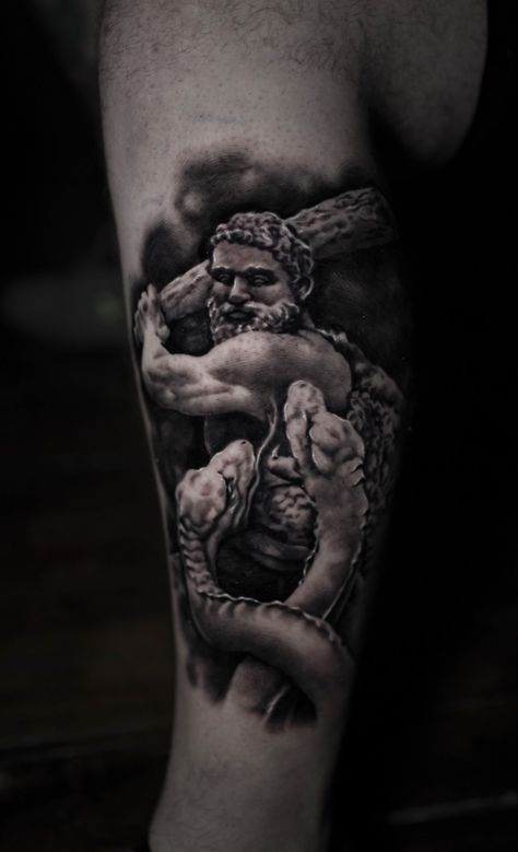 #tattoo #hercules #mythology #statue Hercules And Cerberus Tattoo, Greek Mythology Tattoos Hercules, Hercules Hydra Tattoo, Hercules Lion Head Tattoo, Hercules Vs Hydra Tattoo, Hercules 12 Labors Tattoo, Hercules, Statue, Tattoos