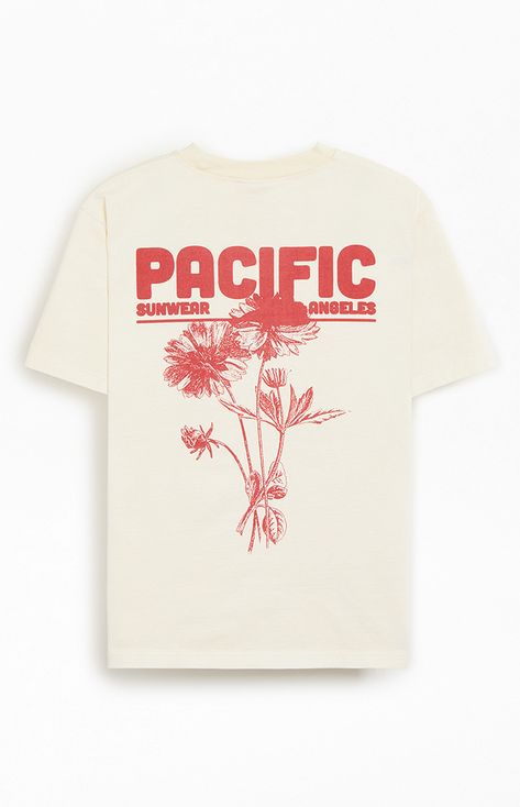 Pacific Sunwear Florist T-Shirt Slim Fit Cargo Pants, Pacific Sunwear, Men's Graphic Tees, Women's Graphic Tees, Pacsun Mens, Kids Activewear, Brand Graphics, White Polo, Bear T Shirt