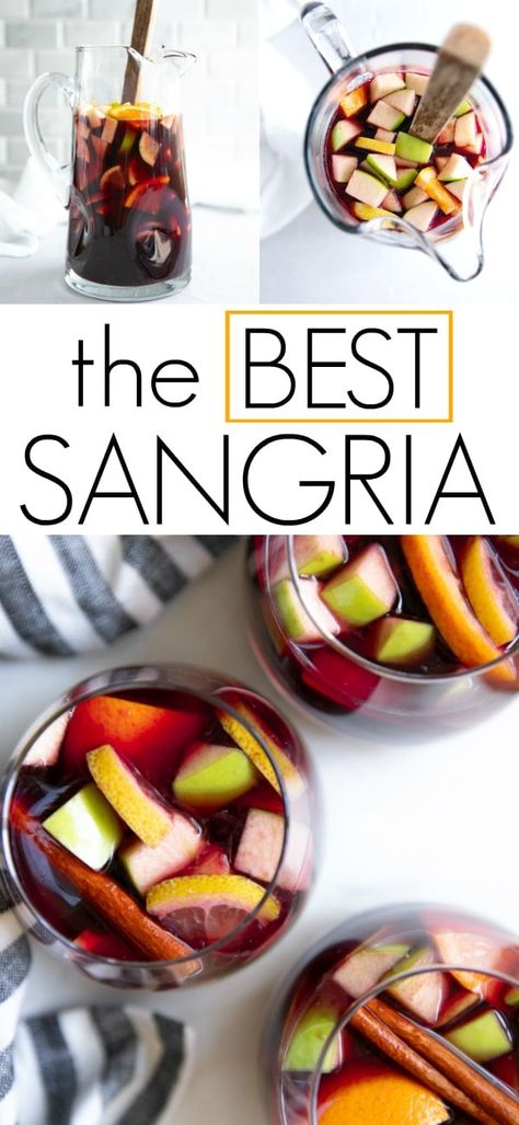 Sangria is a delicious and refreshing sweet cocktail made by combining Spanish red wine with brandy and fresh fruit like apples and oranges. Learn How to Make Red Sangria right at home with this easy-to-follow guide and recipe. Red Sangria Recipes With Brandy, Sangria Recipes Easy, Best Sangria, Best Sangria Recipe, Red Sangria Recipes, Easy Sangria Recipes, Sweet Cocktail, How To Make Sangria, Red Wine Sangria