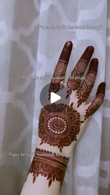 Heena 🌿Mehndi 🌿design1 on Instagram: "#Tumhari tasvir ke shmare🥰😍
🌿
🌿 Follow-@papa_ke_ladli_husband_ke_pagli
🌿
Credit by -?
🌿
#reelsinstagram #reelkarofeelkaro #reelitfeelit #hennadesign #mehndi #instagood #eidspecial😍  #explorepage #eidhenna #emotional #mehndidesign  #love #smile #viralreels #trending #newhennadesign  #trendingreels #hindi  #fypシ゚viralシfypシ゚viralシalシ#fingerdesign #indianartist #hennasimple #beautifulmehndi #bridemehndi #papa_ke_ladli_husband_ke_pagli😇 @instagram" New Henna Designs, Eid Henna, Eid Special, Beautiful Mehndi, Indian Artist, Henna Design, Mehndi Designs, Henna, On Instagram