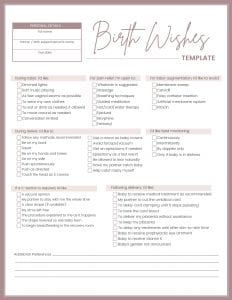 Free Birth Plan Template: Understanding Your Options Printable Birth Plan Template, Birth Plans Template, Home Birth Plan Template, Physiological Birth Plan, Example Birth Plan, Creating A Birth Plan, All Natural Birth Plan, Simple Birth Plan, Simple Birth Plan Template