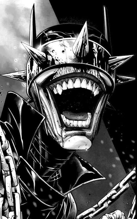 Batman Who Laughs Wallpaper, Detective Batman, Darkest Knight, Batman Who Laughs, City Landscapes, Batman Comic Wallpaper, Joker Drawings, Batman Drawing, Batman Tattoo