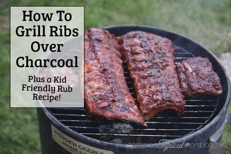 How to grill ribs over charcoal Grilled Ribs Charcoal, How To Grill Ribs, Steak Ideas, Charcoal Grill Recipes, Grill Ribs, Grilled Beef Ribs, Grilled Baby Back Ribs, Rib Rub Recipe, Grilling Steak