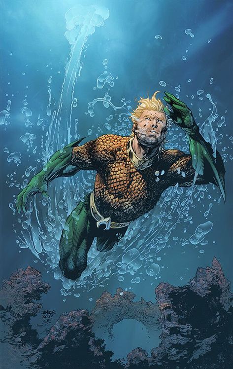 Aquaman Artwork, Aquaman Cosplay, Aquaman Dc Comics, Aquaman Comic, Jim Lee Art, 7 Seas, Arthur Curry, Dc Comics Wallpaper, Comic Company