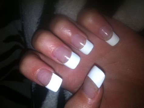 French tip acrylic French Tip Acrylics, Dragon Claw, French Manicure, Manicure, Nails