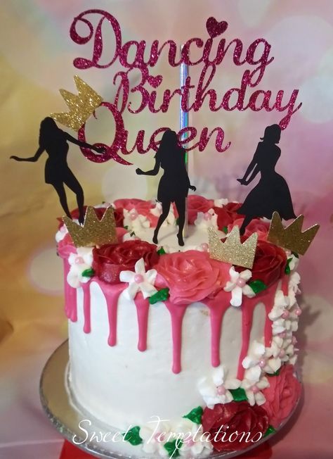 Dancing Queen Cake Dancing Queen Cake Ideas, You Are The Dancing Queen Cake, Dance Theme Cake, Dancing Queen Only Seventeen Cake, 17 Birthday Cake Dancing Queen, Dancing Queen Only 17 Birthday, Dance Birthday Cake, Fitness Cake, Queens Birthday Cake