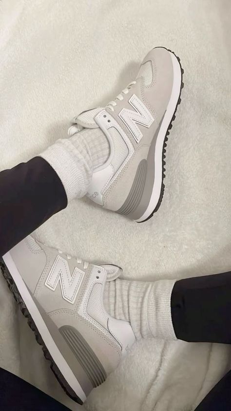 the cutest basic shoe to add to your wardrobe for 2024!   #shoe#sneaker#whitesneaker#newbalance530 #newbalance #newbalancewhite #workoutshoes #collegeshoes #beigeshoes #cream #creamshoes #creamsneaker #newbalanceshoesoutfit #newbalance530 #nike #nikeshoe #itgirl #itgirlshoe #cleangirl #cleangirlshoe #beigeaesthetic #creamaesthetic New Balance 574 Aesthetic, Winter Tennis Shoes, Gym Shoes Aesthetic, New Balance 574 Nimbus Cloud, New Balance Outfit 574, New Balance 574 Outfit Women, White Newbalance, New Balance Shoes 574, Trendy Footwear For Women