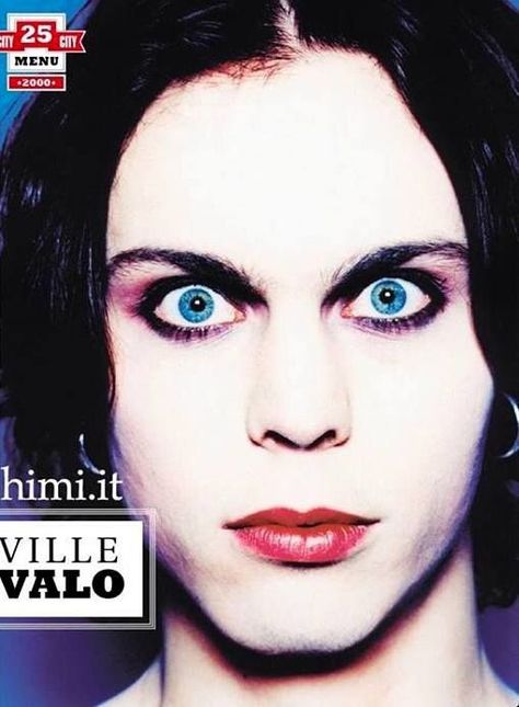 Ville Valo. *french kisses screen*. ♥♥♥. #ville valo #HIM Goth Bands, Ville Valo, Metal Magazine, Perfect Boyfriend, Him Band, Interesting Art, Rock Bands, A Woman, Villa