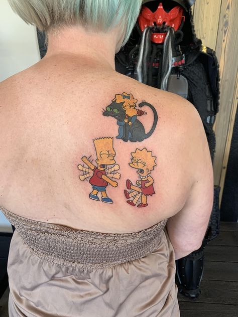 Simpsons Tattoo, Empire Tattoo, R Tattoo, Professional Tattoo, Tattoos Ideas, The Simpsons, The Rules, Tattoos And Piercings, Skull Tattoo