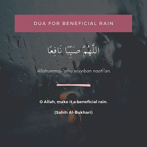 MuslimSG | Dua when it rains Rain Dua Quotes, Dua For Better Life, Dua For When It Rains, Duaa For Rain, Rain In Islam, Islamic Rain Quotes, Rain Dua Islam, Daily Zikir, Dua When It Rains