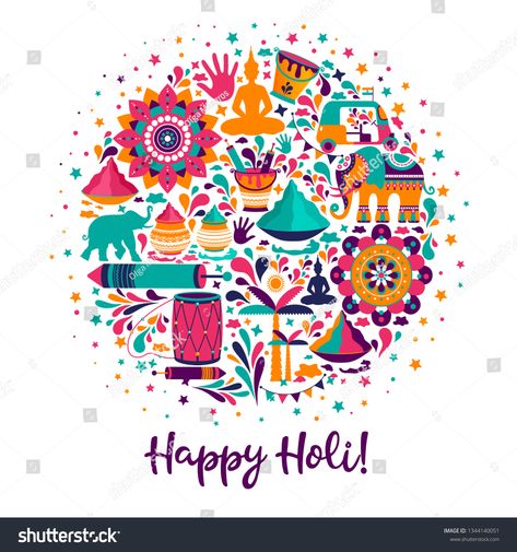 Holi Design Creative, Holi Posters Creative, Holi Graphic Design, Holi Illustration Art, Holi Prints, Holi Poster Graphic Design, Holi Doodle, Holi Artwork, Holi Illustration