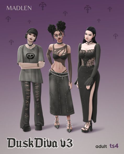 MADLEN Sims 4 Jennifer's Body Cc, Sims 4 Goth Maxis Match, Fashion Authority Mod Sims 4, Sims4 Alt Cc, Indigenous Sims 4 Cc, Sims 4 Dark Feminine Cc, Mall Goth Sims 4 Cc, Magic Cc Sims 4, Sims 4 Cc Emo Maxis Match