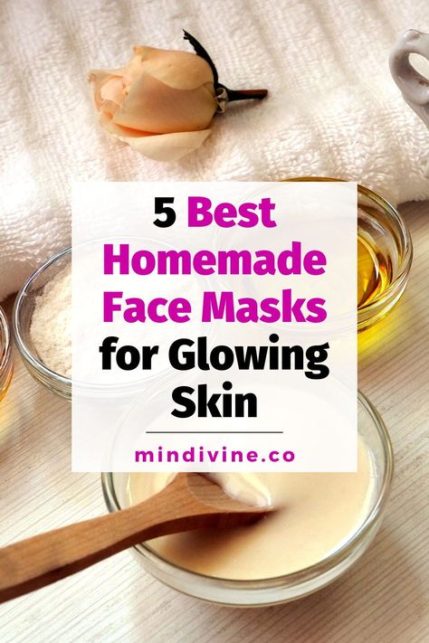 Transform your skincare routine with these 5 homemade face masks for glowing skin. Easy to make and filled with natural goodness. Achieve a luminous complexion effortlessly at home. Face Mask Natural Clear Skin, Diy Face Pack For Glowing Skin, Diy Face Mask Glow Homemade Skin Care, Face Mask For Healthy Skin, Recipe For Glowing Skin, Diy Glowing Face Mask, Home Made Mask For Glowing Skin, Facial For Glowing Skin At Home, Face Masks To Make At Home