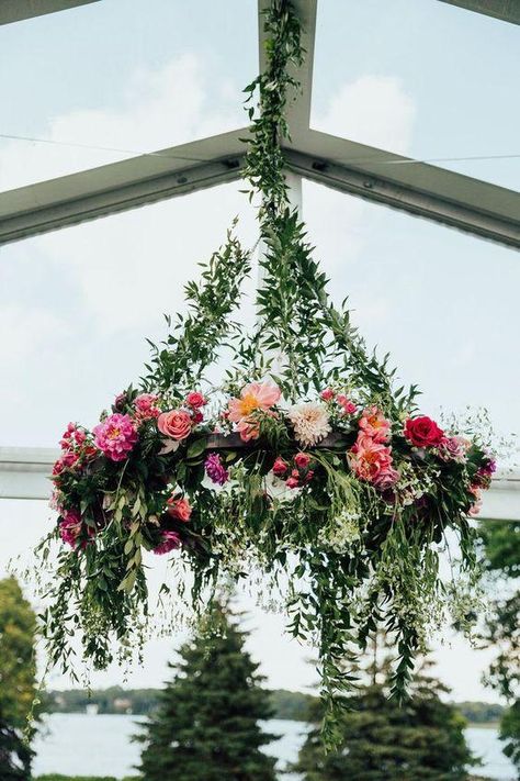 Midsommar Party, Chandelier Inspiration, Floral Chandeliers, Lake Minnetonka, Country Candle, Wedding Chandelier, Flower Chandelier, Flower Installation, Floral Chandelier